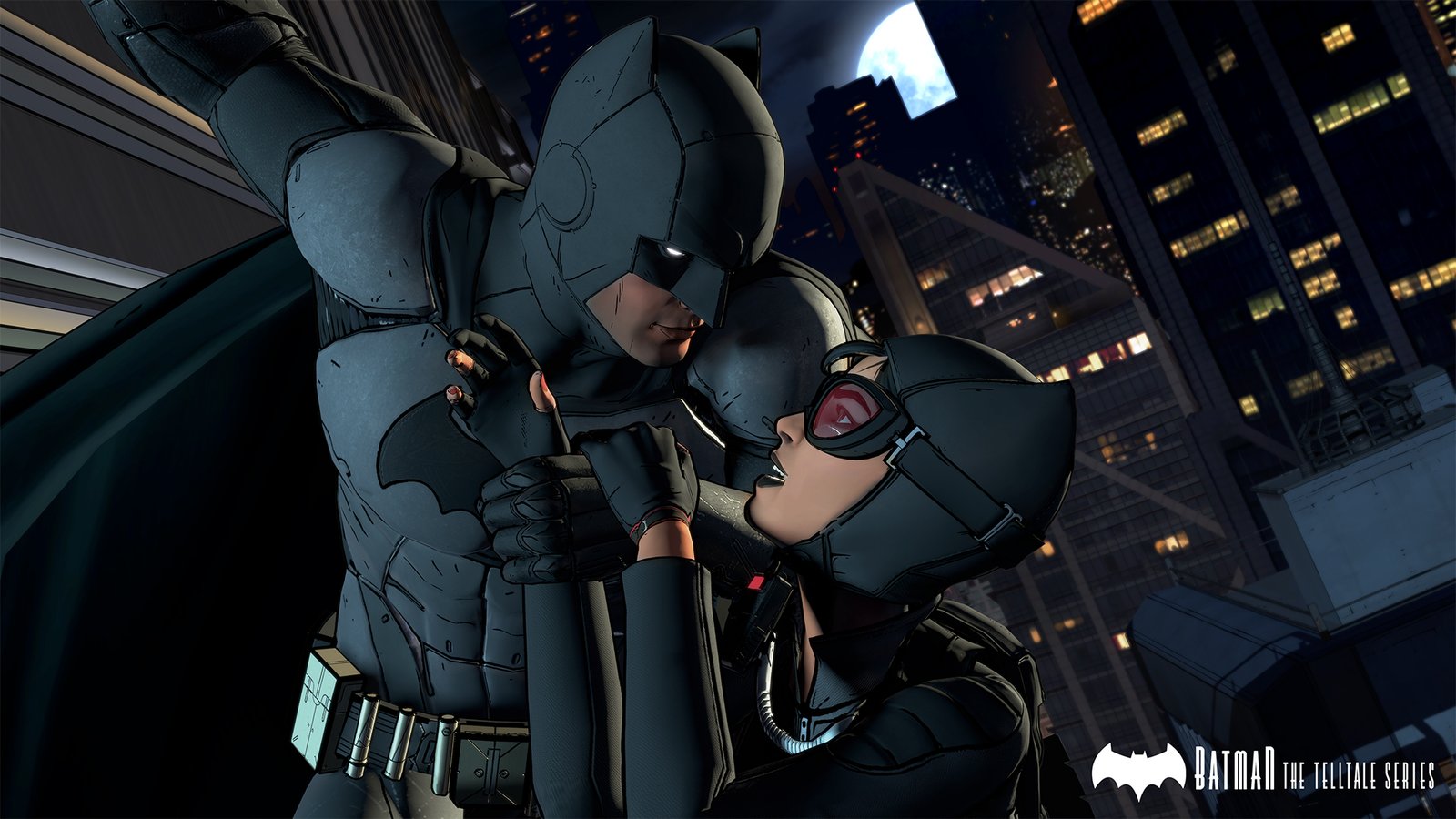 Batman fighting Catwoman in Batman: The Telltale Series.