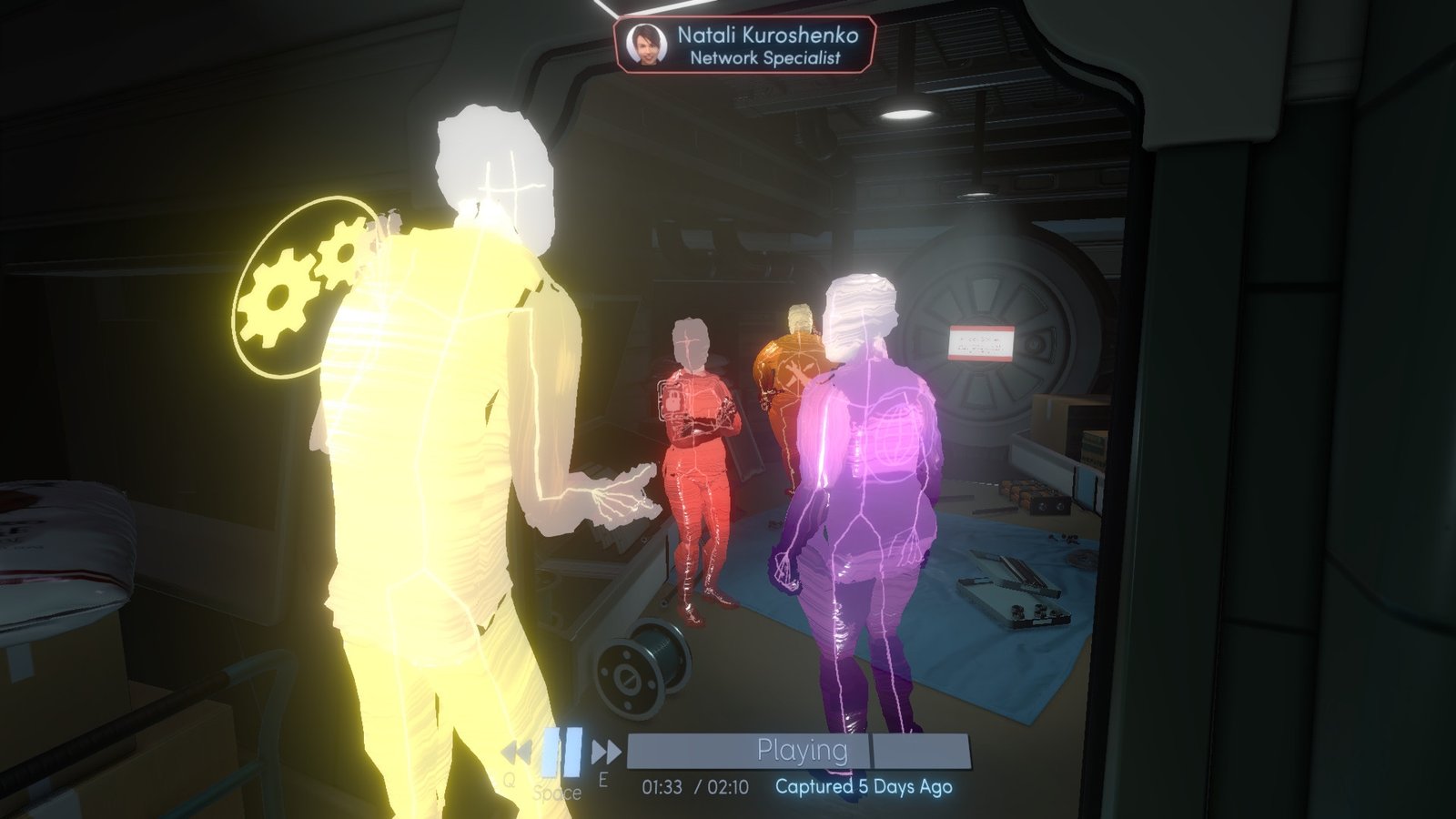 Tacoma screenshot of our characters in conversation
