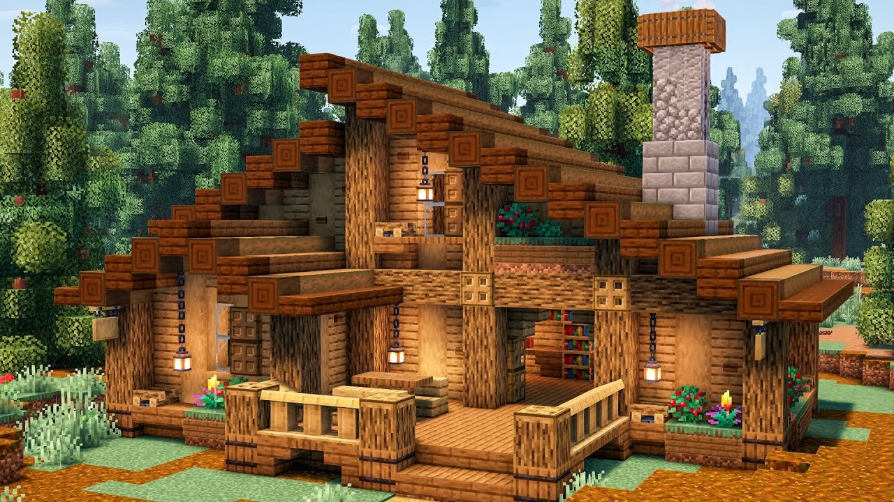 Minecraft: How to Build a Simple Survival House | Cabin House Tutorial - YouTube