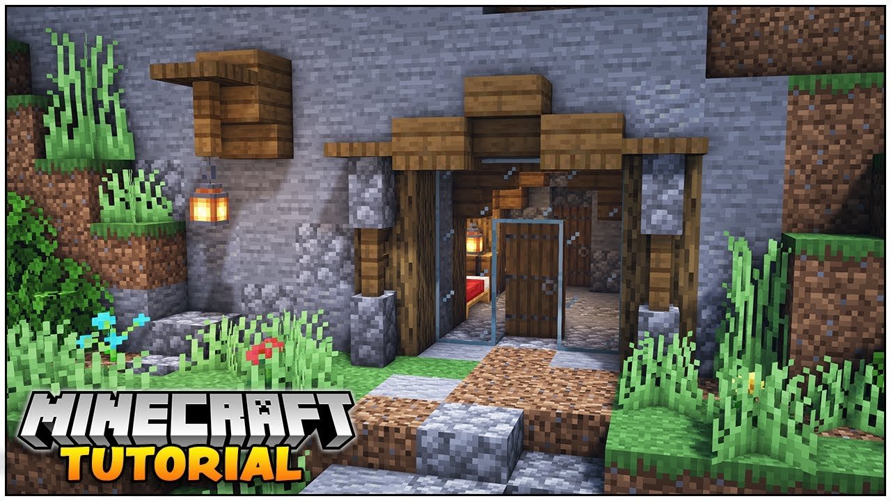 Minecraft Easy Mountain House Tutorial [How to build] - YouTube