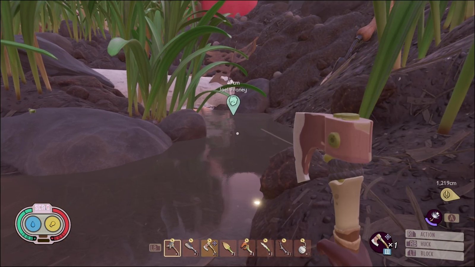 Grounded Minotaur Maze Key location