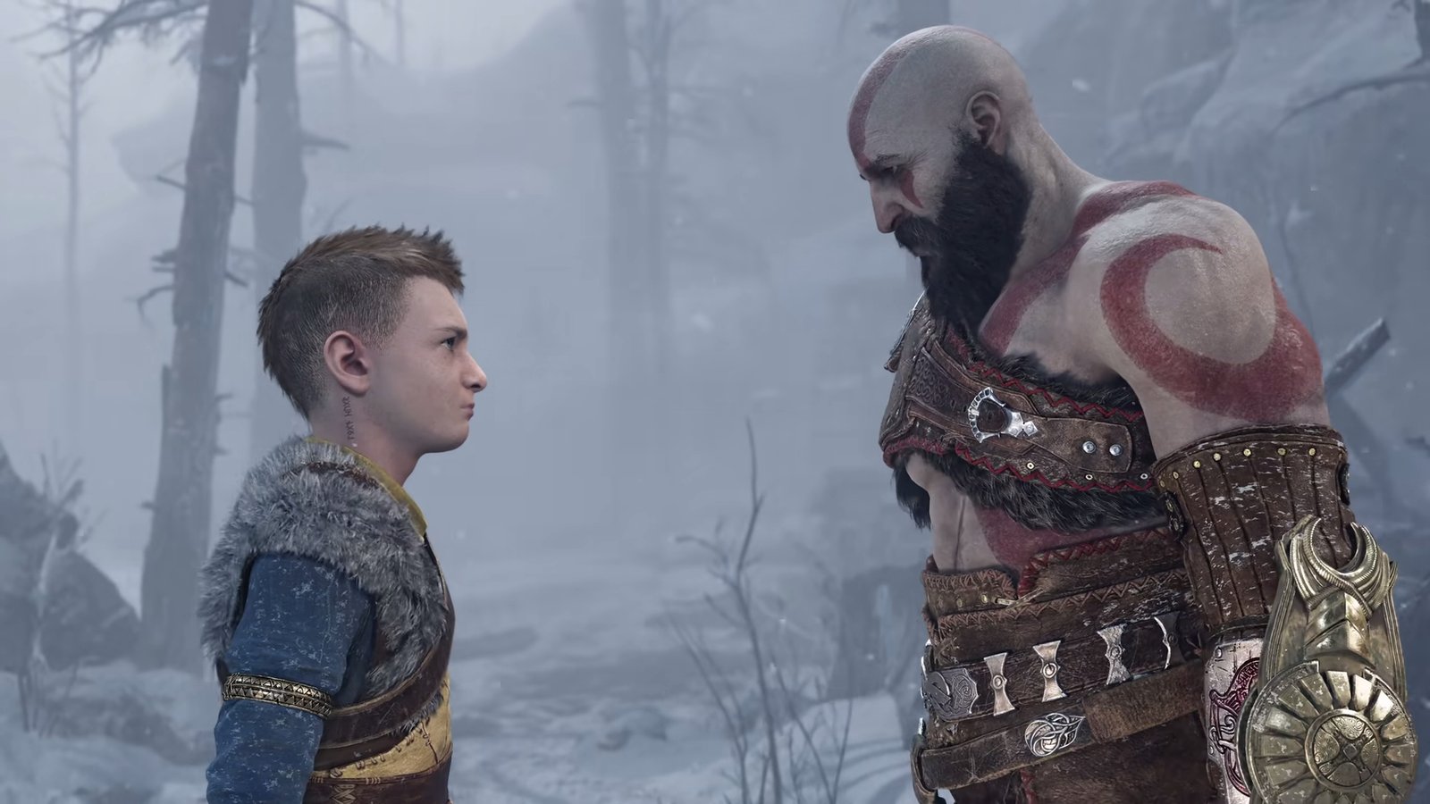 Best single-player games: a screenshot of Kratos and Atreus in God of War