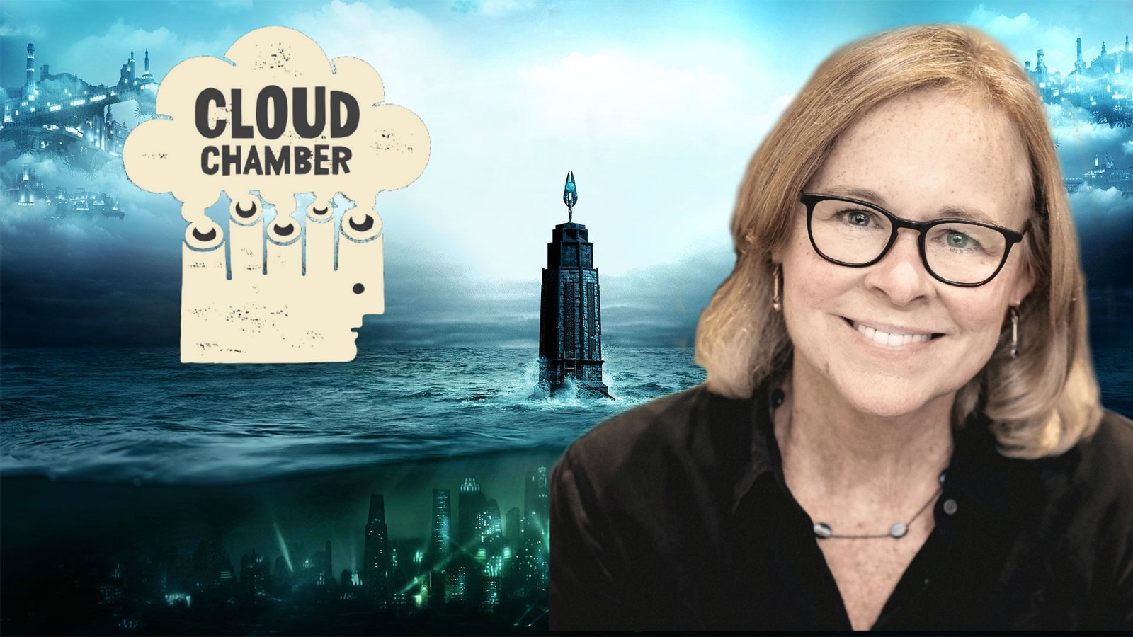 A screenshot of the upcoming BioShock game with Kelley Gilmore from Cloud Chamber.