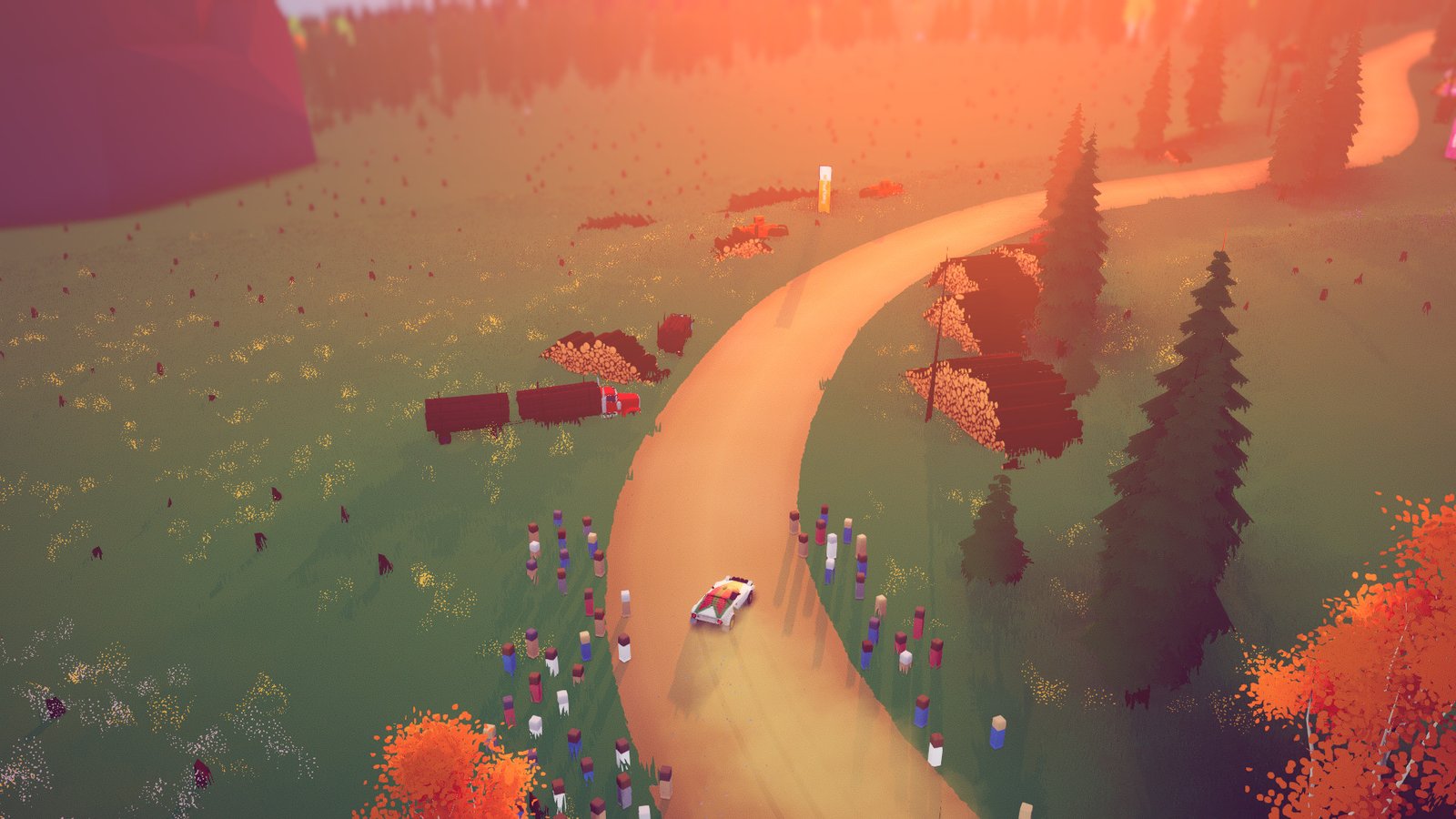 One of the best sports games to play right now, Art of Rally.