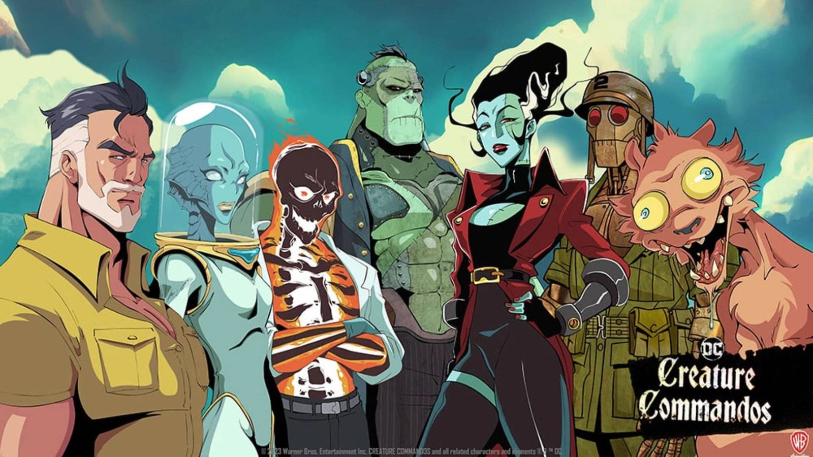 A screenshot of the Creature Commandos from the DC comics.