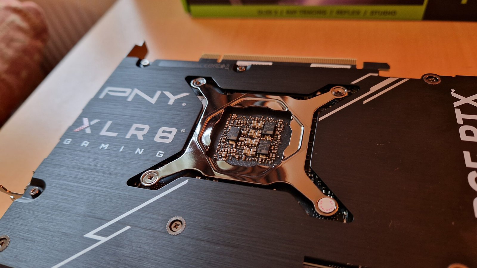 PNY GeForce RTX 4070 Ti showing the intricate design of the board