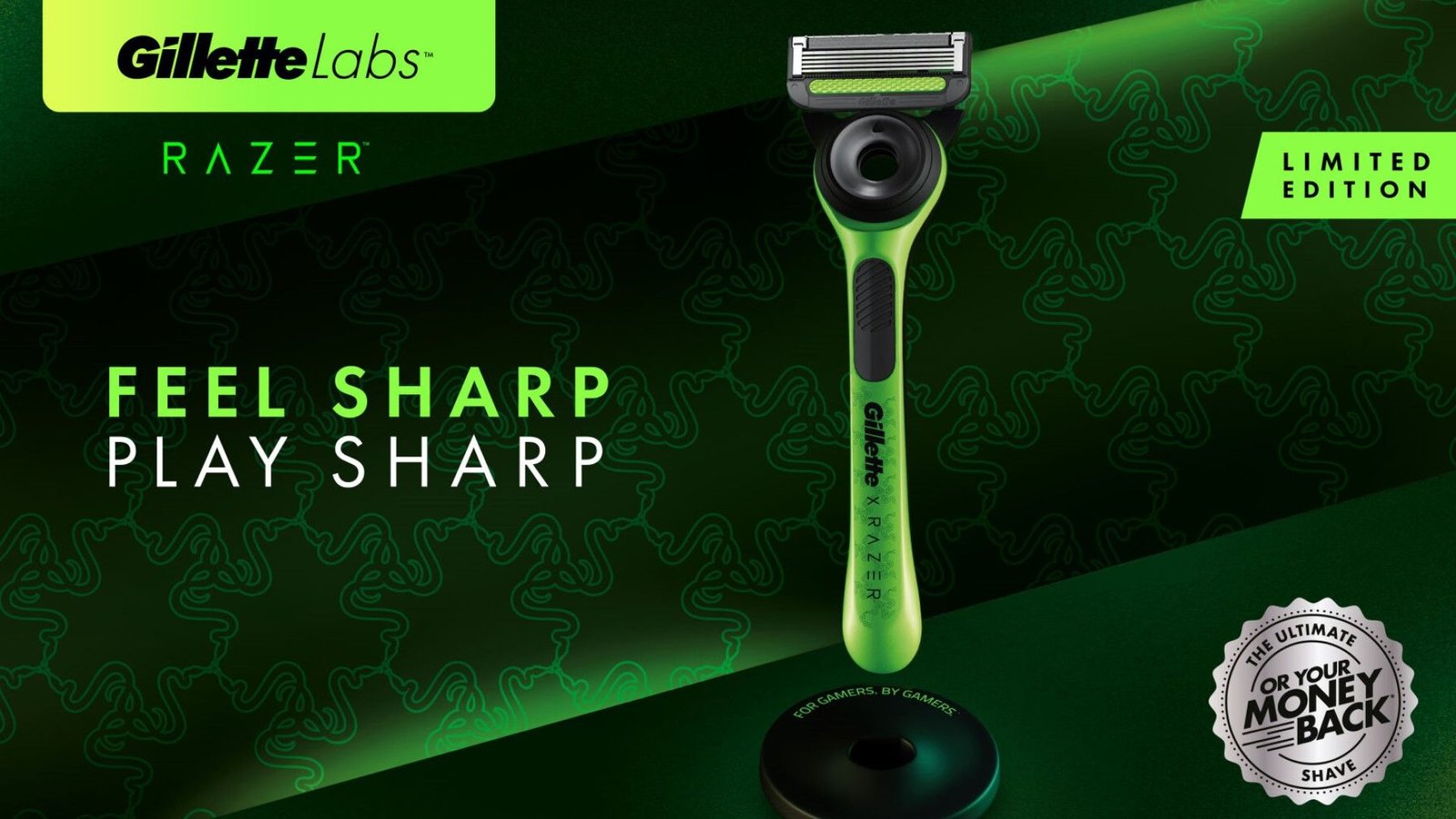 Razer et Gillette lancent un rasoir gaming en édition limitée