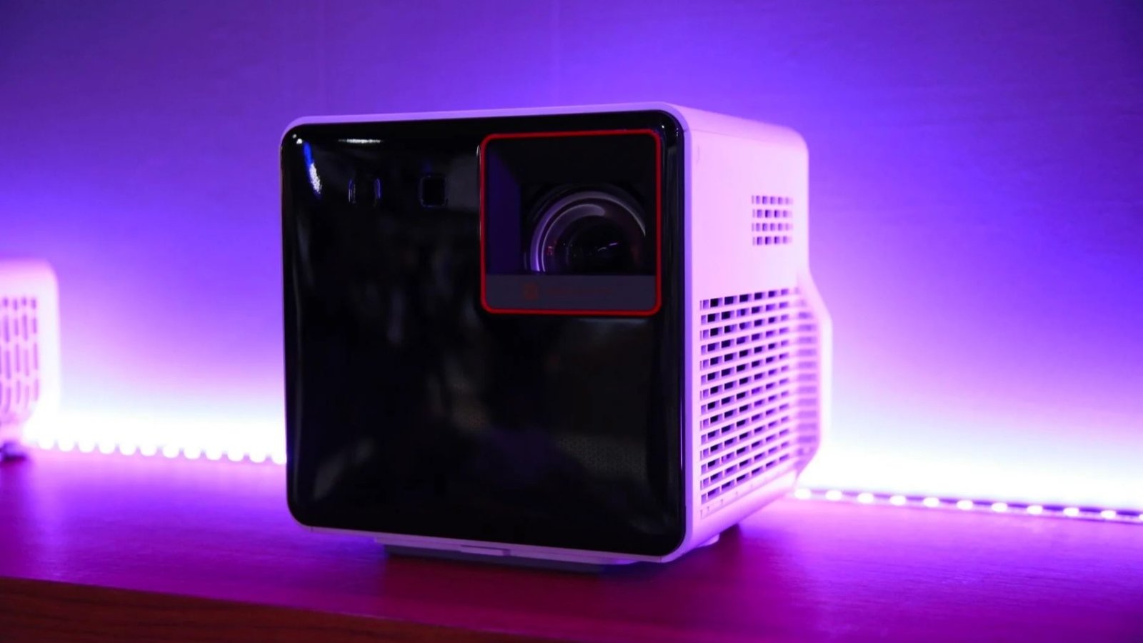 BenQ X300G in a purple lit background