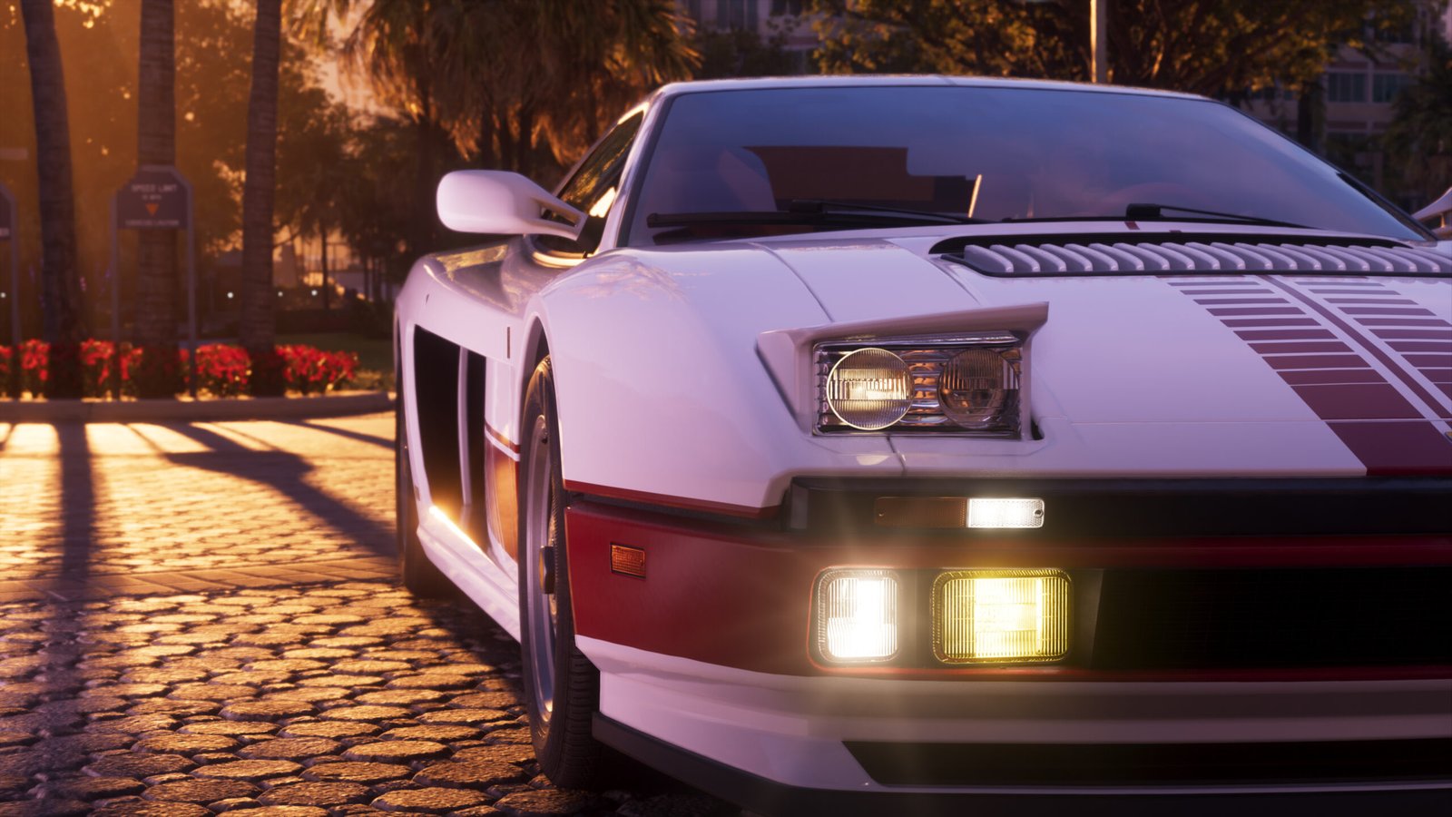 Close up detail of the '95 Grotti Cheeta in GTA 6