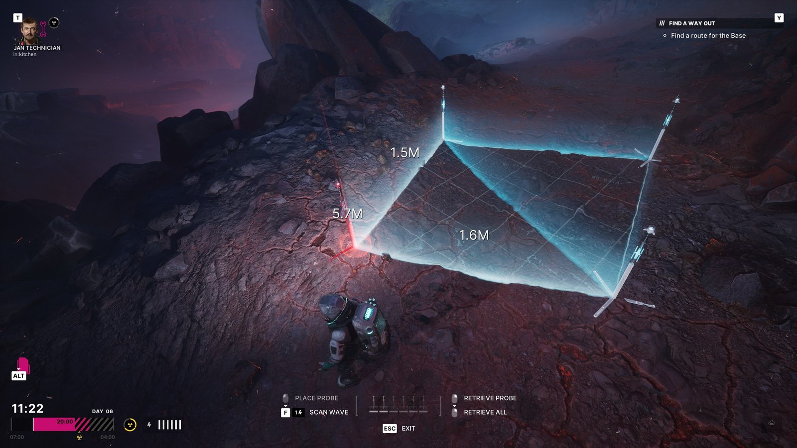 Looking at where to place a probe in The Alters