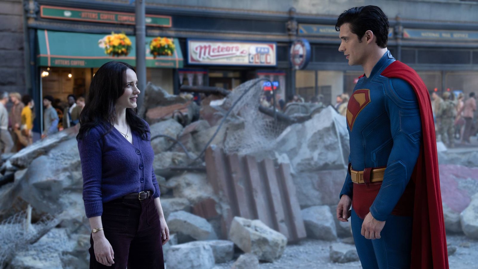 David Corenswet and Rachel Brosnahan in Superman