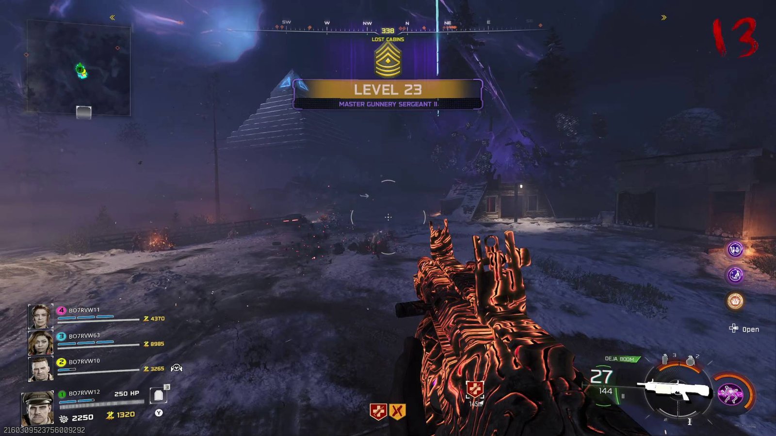 Call of Duty Black Ops 7 zombies level up notification