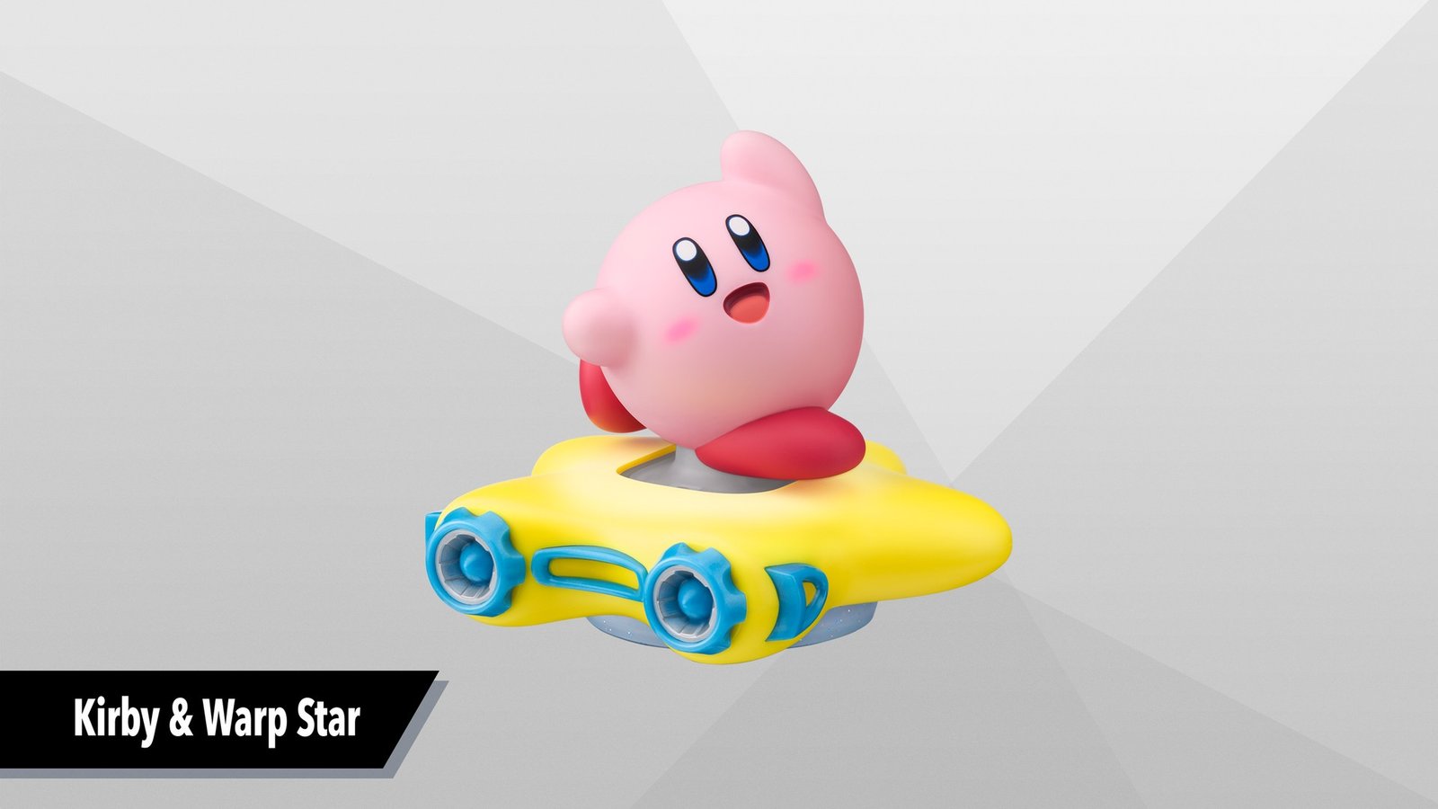 An official image of the Kirby &amp; Warp Star amiibo for Kirby Air Riders
