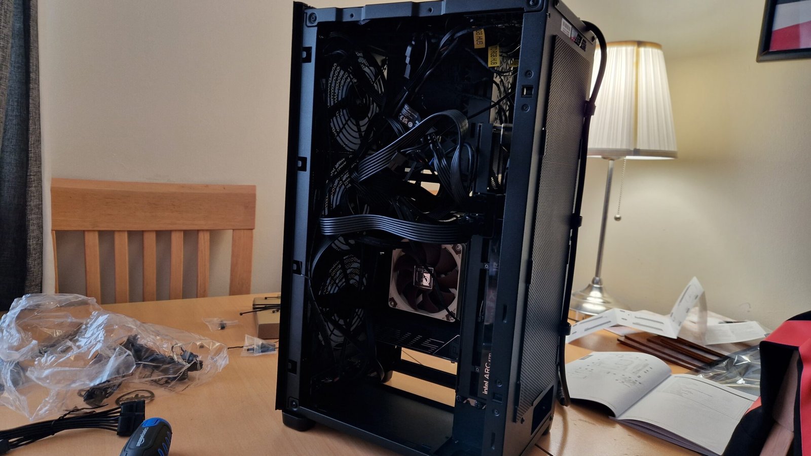 Corsair 2000D Airflow mid-build