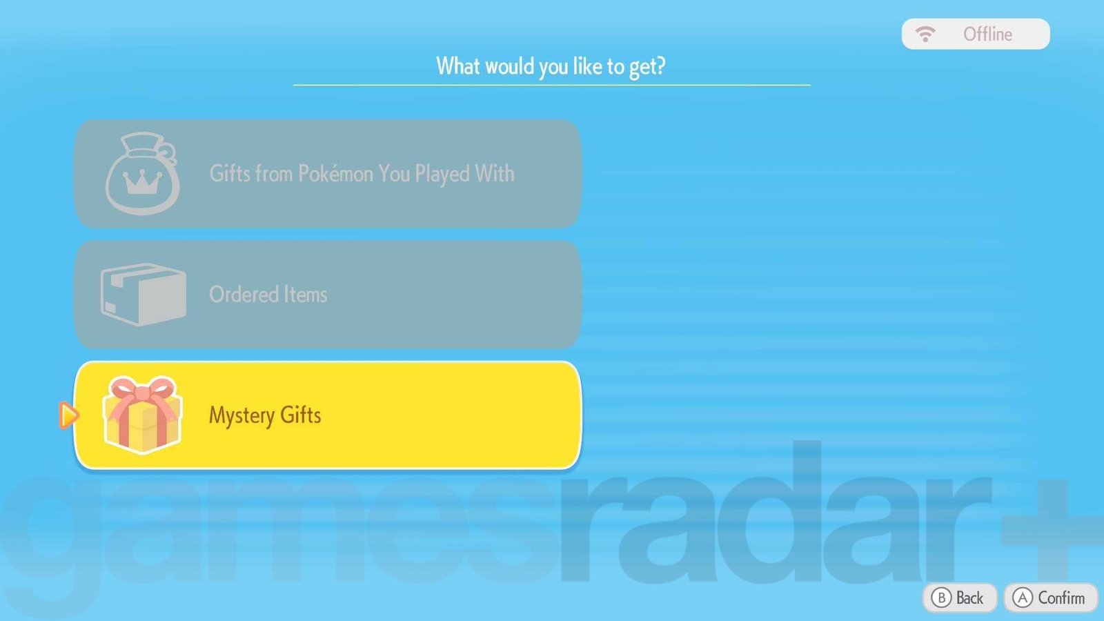The Pokemon Pokopia Mystery Gift codes redemption screen in-game.