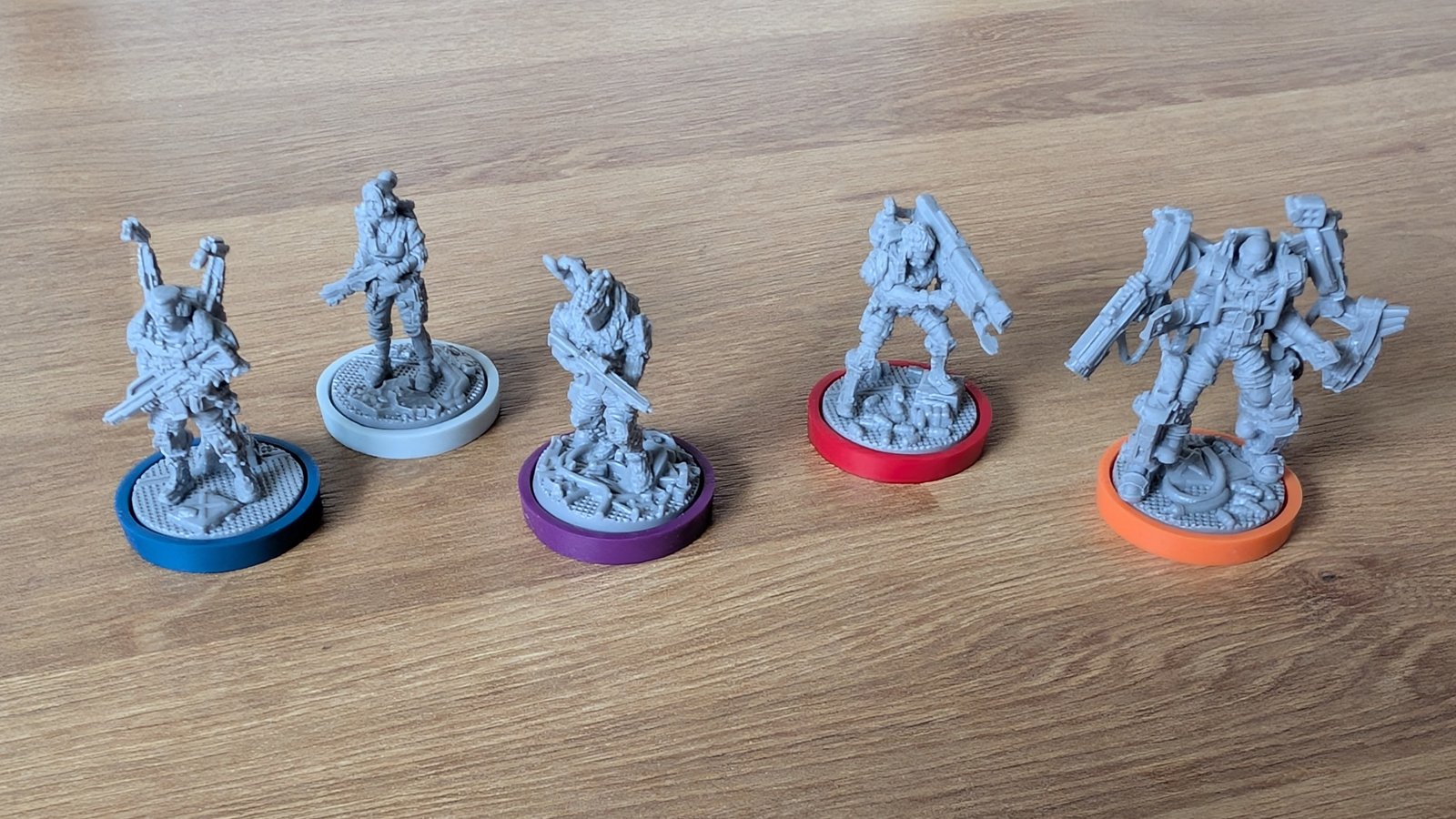 Nemesis: Retaliation tokens on a gaming table