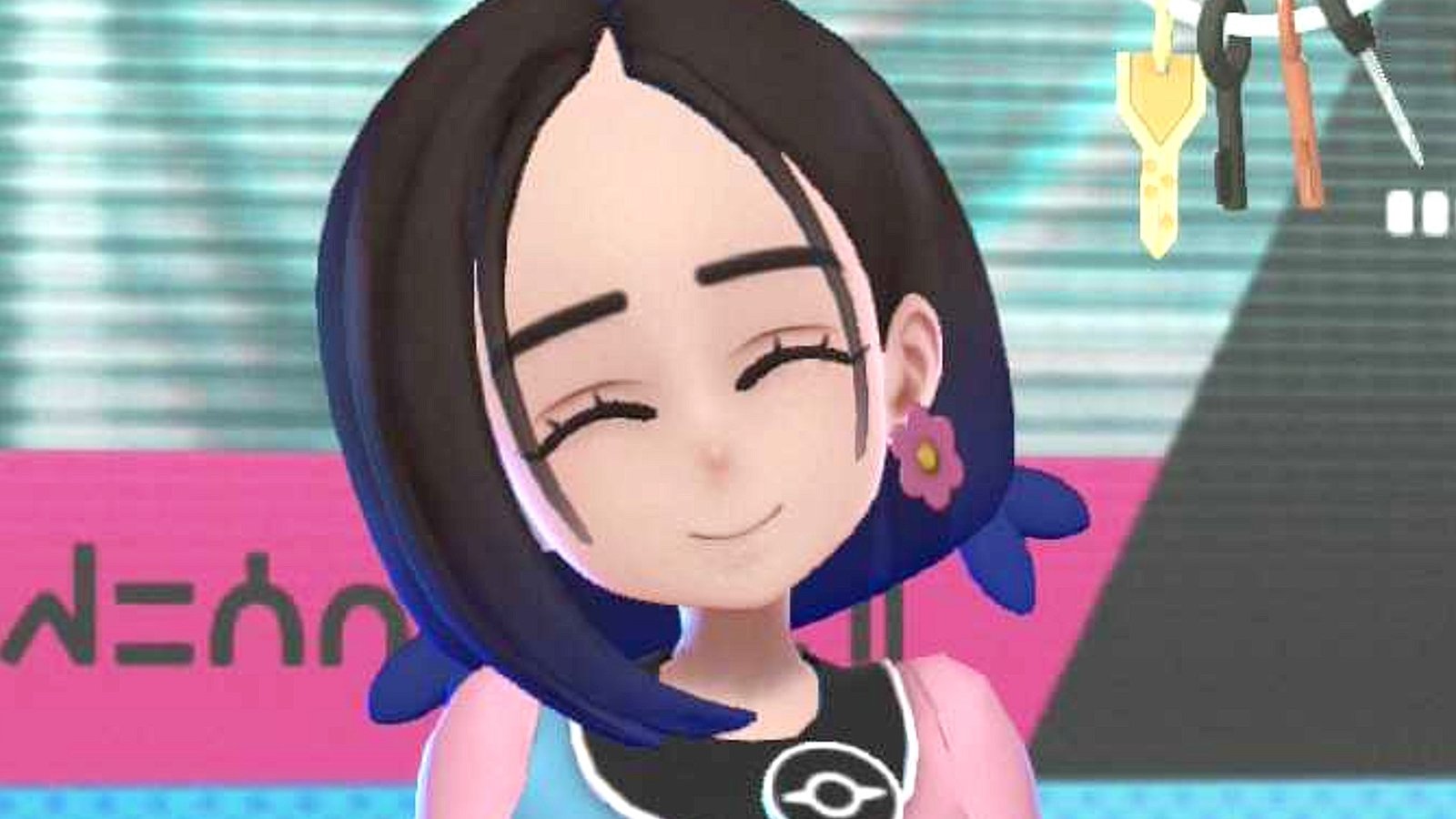 Tatora, the Pokemon Champions ranked battle NPC, smiles.