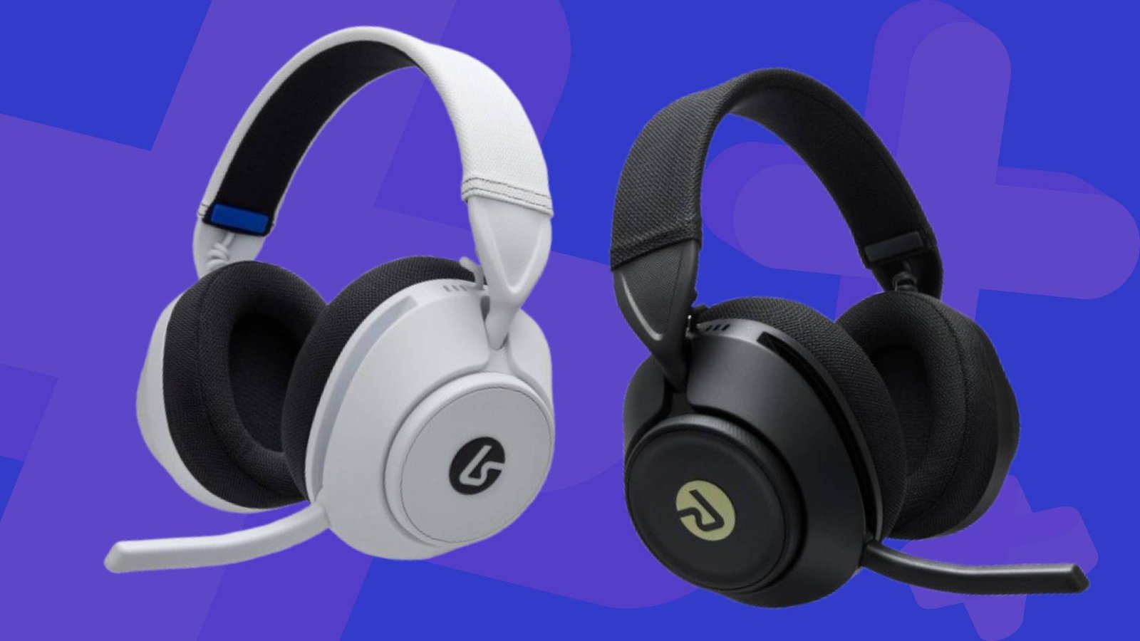 Image of the LucidSound LS500 wireless gaming headsets on a blue GamesRadar+ background.