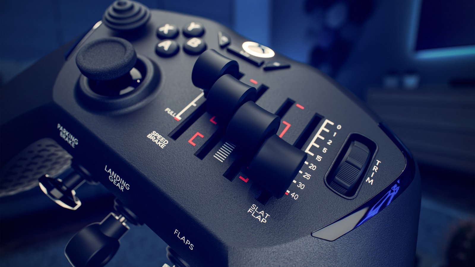 The face of the Honeycomb Echo Aviation XPC controller