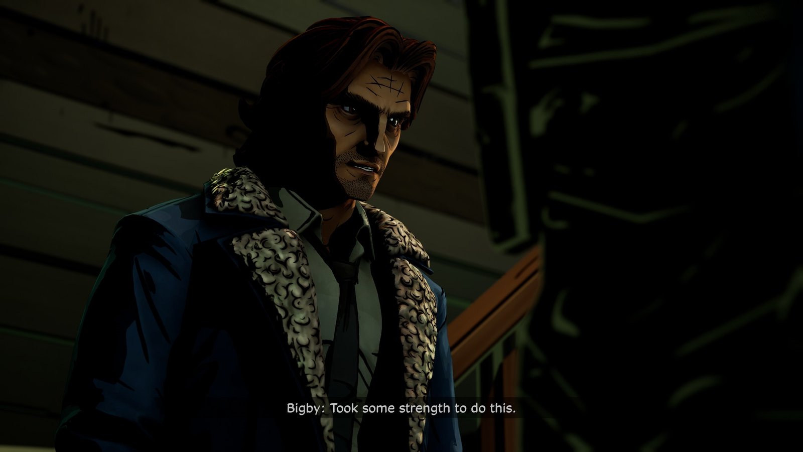 Bigby investigates a crime scene in The Wolf Among Us 2