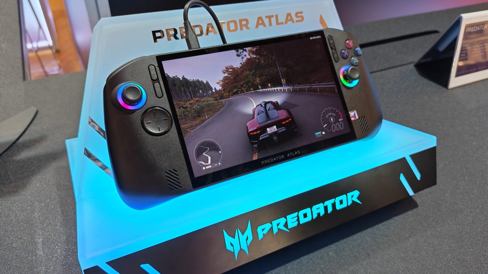 The Acer Predator Atlas 8 on a stand at Computex 2026