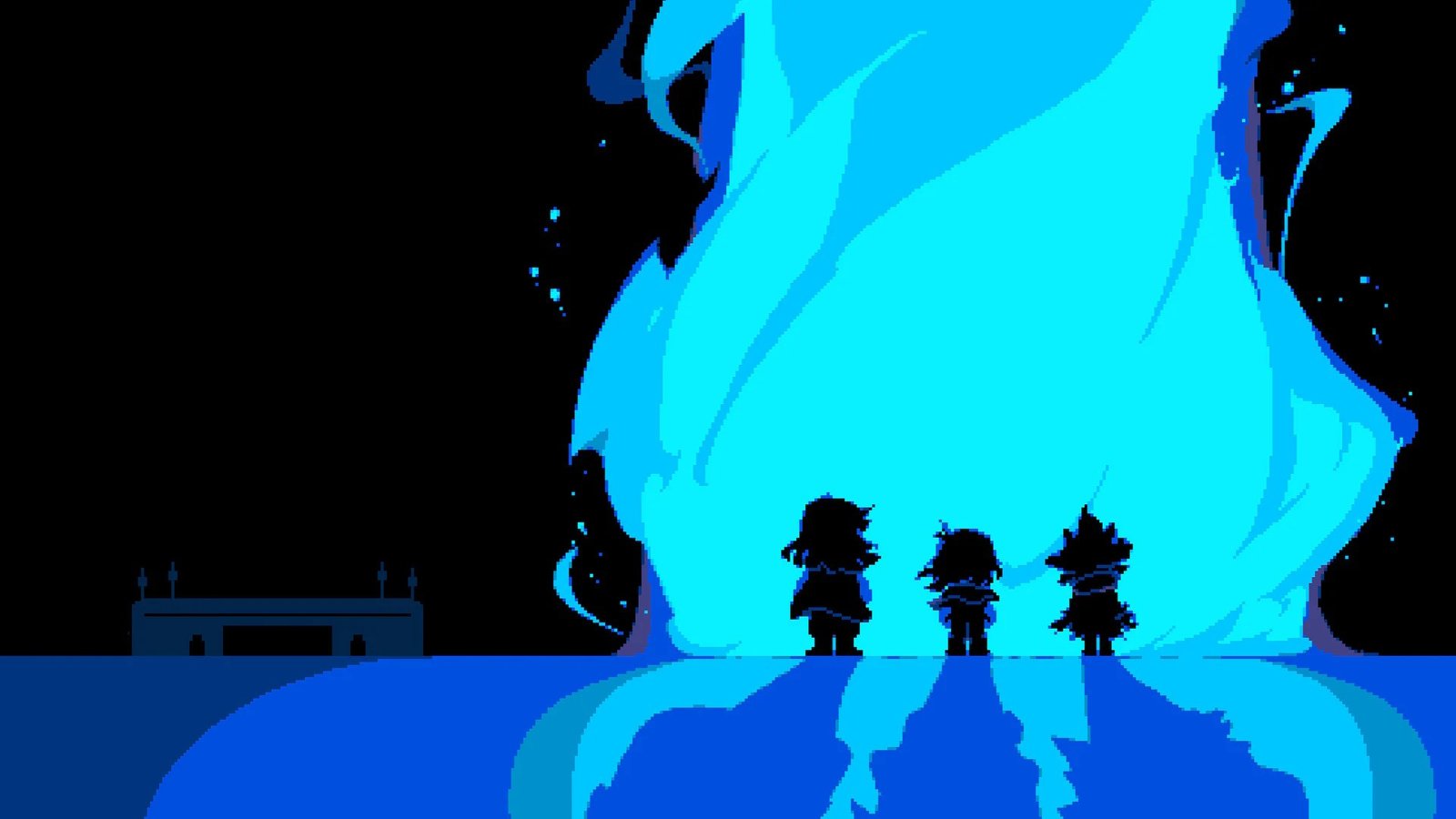 The key art for the full release of Deltarune