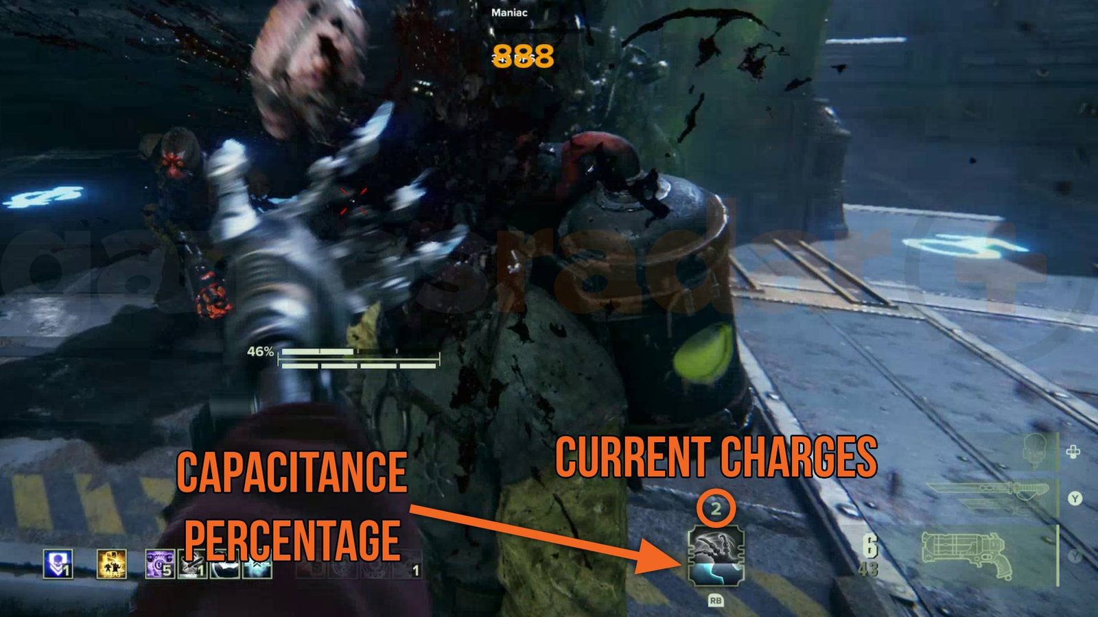 Darktide Skitarii Capacitance and charges annotated on ability icon in training psykhanium