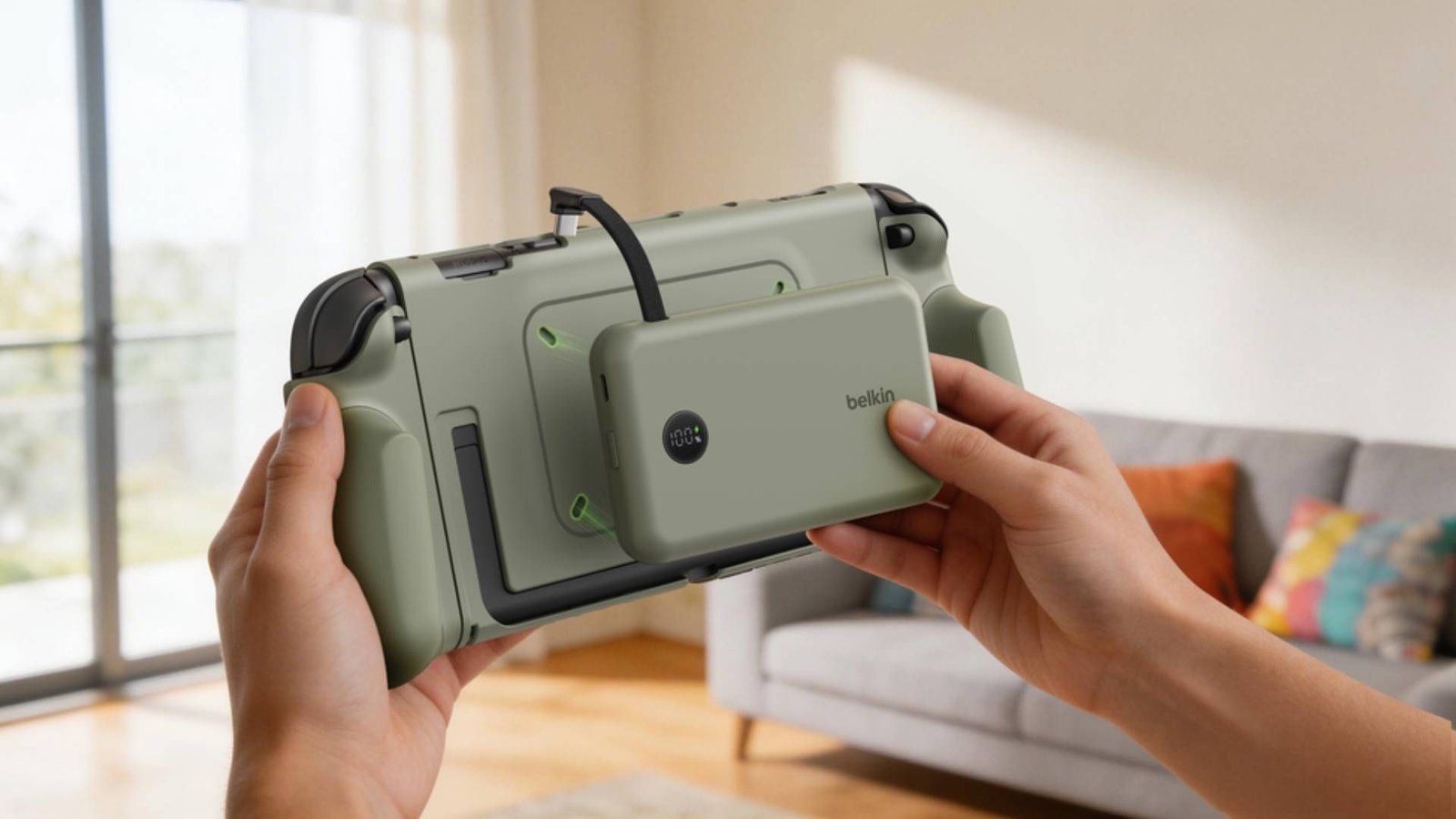 Belkin lance le Charging Grip : 10 000 mAh pour la Switch 2