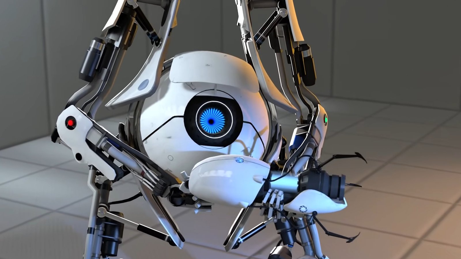 Portal 2 robot with portal gun