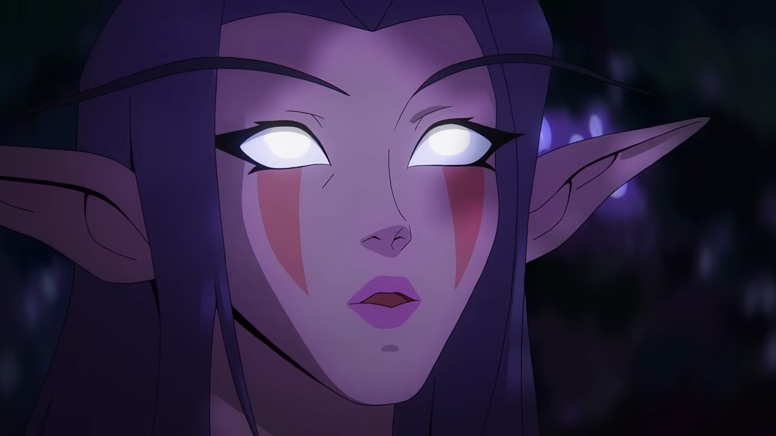 World of Warcraft elf with shocked face