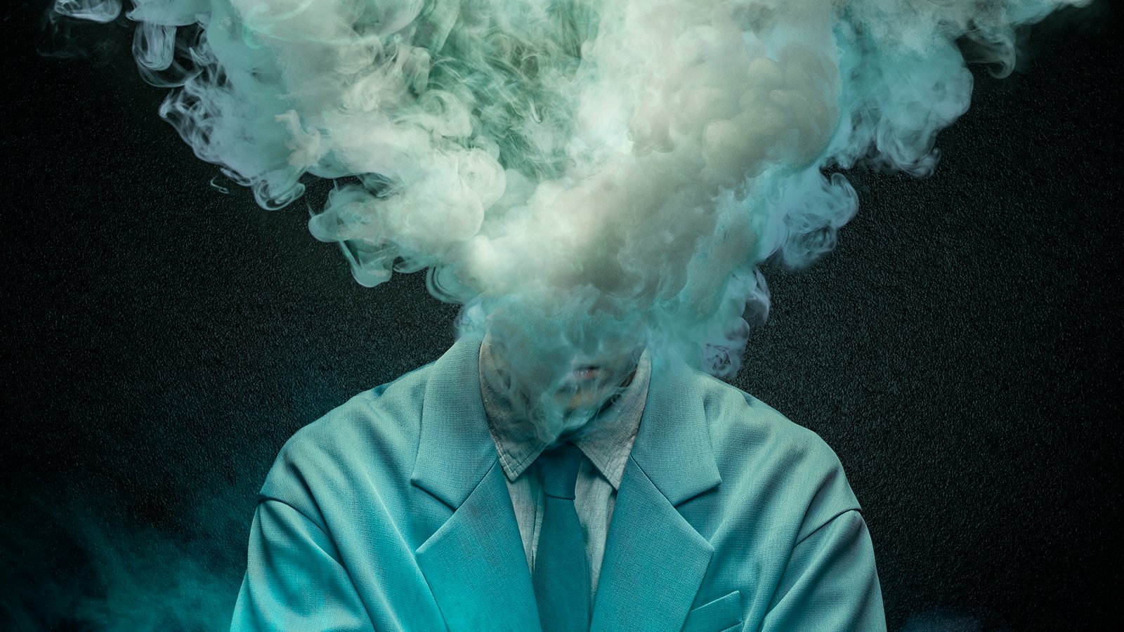 A man turning into gas in Human Vapor