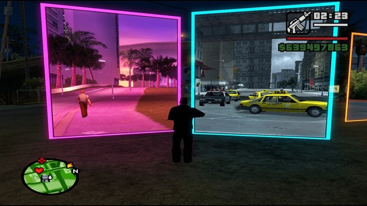 portals between gta III, vice city and san andreas - YouTube